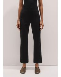 ME+EM - Compact Knit Kick Flare Crop Trouser - Lyst