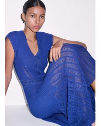 ME+EM - Pointelle Knit Maxi Dress + Slip - Lyst
