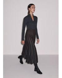 ME+EM - Merino Stripe Knit Maxi Dress - Lyst