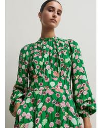 ME+EM - Lantana Flower Print Short Boho Dress - Lyst