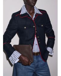 ME+EM - Slim Fit Piped Utility Jacket - Lyst