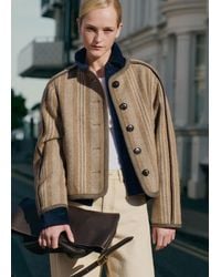 ME+EM - Soft Shoulder Short Cocoon Coat - Lyst