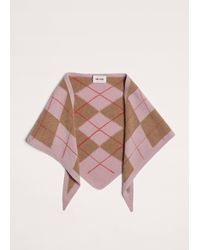 ME+EM - Argyle Cashmere Triangle Knit Scarf - Lyst