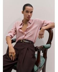 ME+EM - Silk Cotton Cloud Layering Shirt + Tie - Lyst