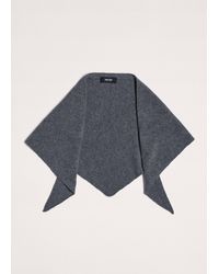 ME+EM - Cashmere Shrunken Triangle Scarf Mid Melange - Lyst