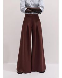 ME+EM - Ultimate Wide Leg Pleat Front Trouser - Lyst