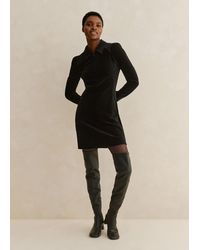 ME+EM - Cord Velour Mini Shift Dress - Lyst