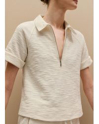 ME+EM - Textured Jersey Swing Top - Lyst
