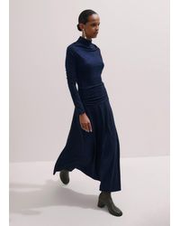ME+EM - Metallic Draped Cowl Neck Maxi Dress - Lyst