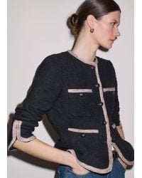 ME+EM - Straight Fit Jacket With Statement Trims - Lyst
