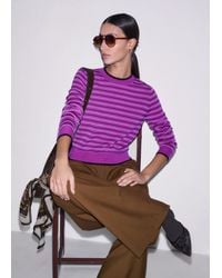 ME+EM - Stripe Straight Sweater - Lyst