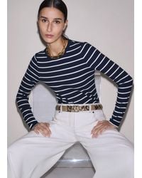 ME+EM - Ultimate Rib Long Sleeve Top - Lyst