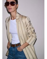ME+EM - Italian Tailored Stripe Relaxed Blazer - Lyst