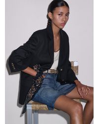 ME+EM - Crease-Less Linen Deconstructed Lightweight Summer Blazer - Lyst