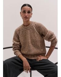 ME+EM - Wool Blend Crew Neck Relaxed Jumper - Lyst