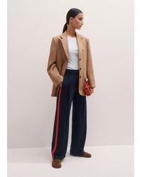 ME+EM - Wool-Blend Side Stripe Tailored Trouser/Bitter - Lyst