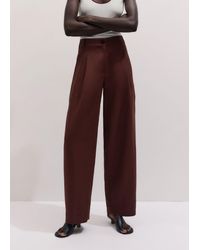 ME+EM - Exaggerated Tapered Pleat Trouser - Lyst