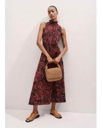 ME+EM - Silhouette Print Maxi Dress - Lyst