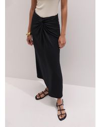 ME+EM - Knot Detail Maxi Skirt - Lyst