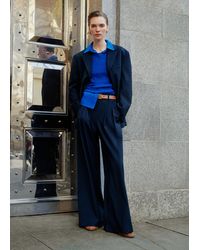 ME+EM - Pinstripe Perfect Pleat Front Pant - Lyst