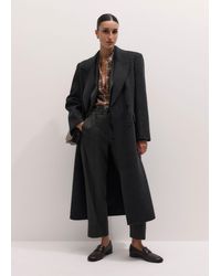 ME+EM - Oversized Coat Dark Charcoal Melange - Lyst