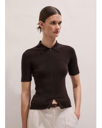 ME+EM - Two-Way Zip Slim Tee - Lyst