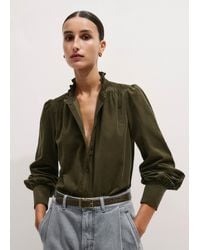 ME+EM - Super Soft Micro Cord Blouse - Lyst