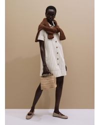 ME+EM - A-Line Mini Dress Ecru - Lyst