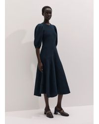 ME+EM - Dropped Waist Handkerchief Hem Midi Dress - Lyst