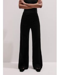 ME+EM - Stretch Velvet Kick Flare Trouser - Lyst