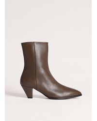 ME+EM - Soft Point Cone Heel Boot - Lyst