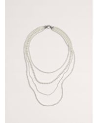 ME+EM - 4 Strand Layering Pearl Necklace - Lyst