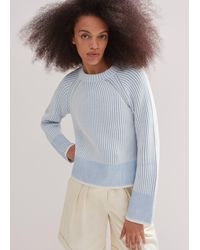 ME+EM - Soft-touch Cotton Rib Weekend Jumper - Lyst