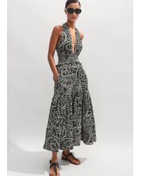 ME+EM - Cheesecloth Paisley Print Maxi Dress - Lyst