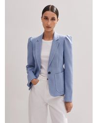 ME+EM - Chambray Tailoring Fitted Blazer - Lyst