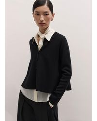 ME+EM - Wool Stretch Button Through Swing Cardigan - Lyst