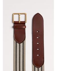 ME+EM - Wide Elastic Webbing Belt Cream--Tan - Lyst