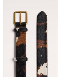 ME+EM - Cow Print Classic Belt - Lyst