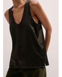 ME+EM - Silk Satin Tank Top - Lyst