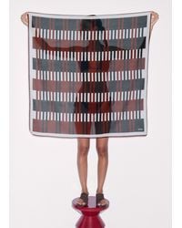 ME+EM - Mixed Block Stripe Scarf - Lyst