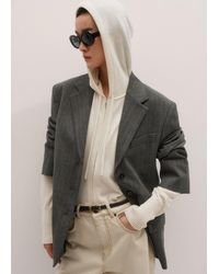 ME+EM - Cashmere Relaxed Fit Box Zip Hoody - Lyst