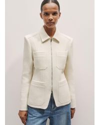 ME+EM - The Zip Front Contoured Layering Jacket - Lyst