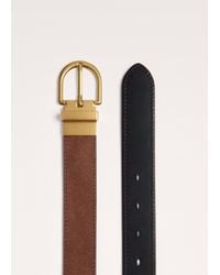 ME+EM - Round Buckle Reversible Belt - Lyst
