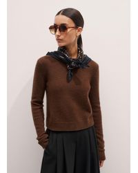 ME+EM - Cashmere Crew Neck Crop Jumper - Lyst