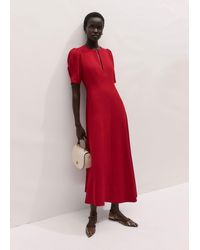 ME+EM - Panelled Fit And Flare Maxi Dress Ruby - Lyst