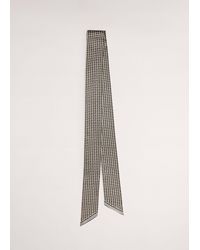 ME+EM - Tubular Squared Geo Print Scarf Cream - Lyst