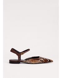 ME+EM - Point-Toe Flat Tan-Chocolate - Lyst