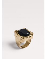 ME+EM - Encased Gem Chunky Ring - Lyst
