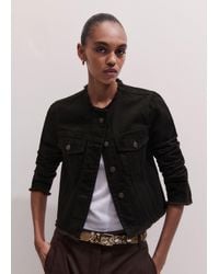 ME+EM - Collarless Denim Jacket - Lyst