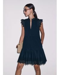 ME+EM - Broderie Slub Short Swing Dress - Lyst